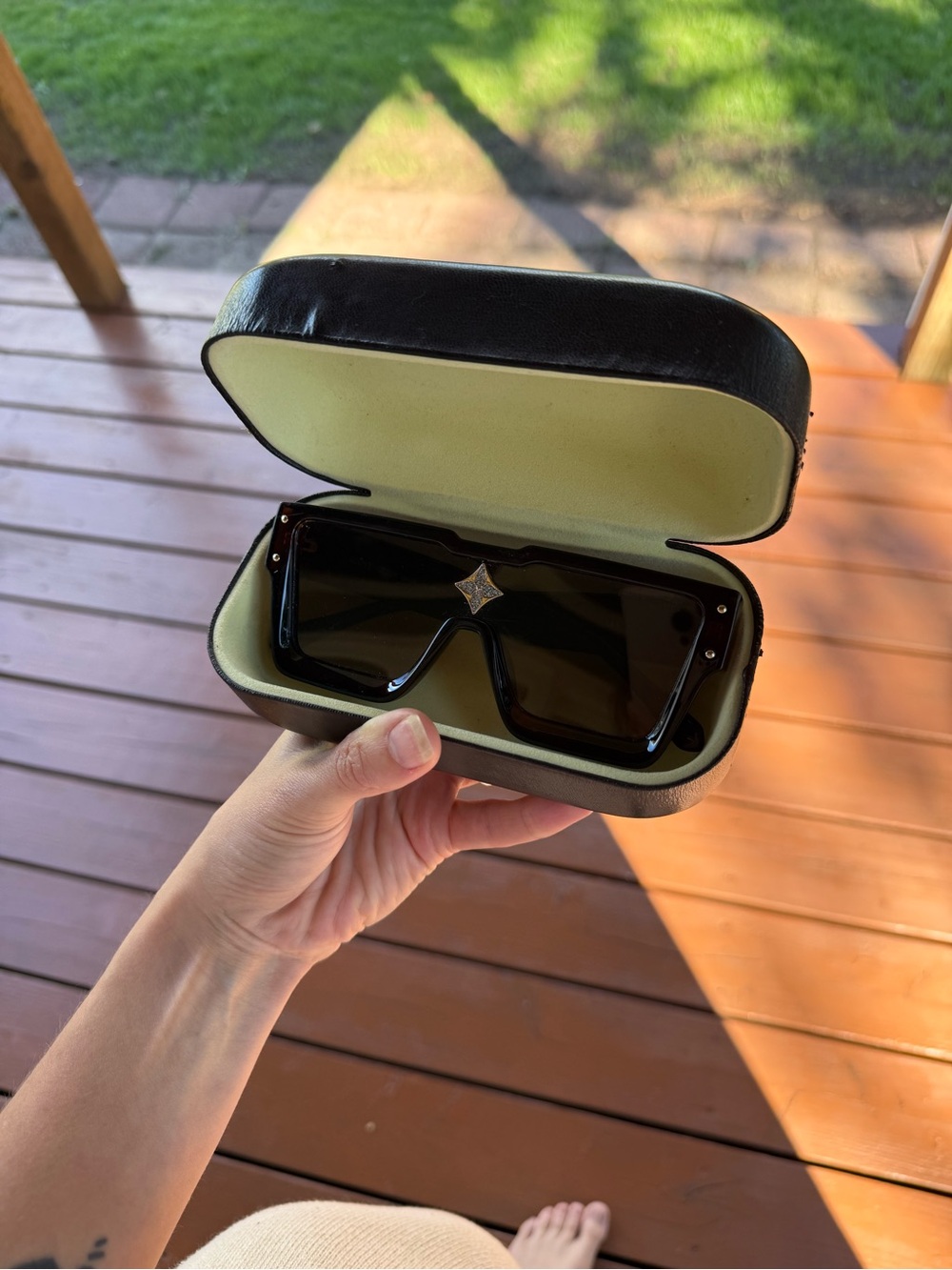 Louis Vuitton Sunglasses with Diamond Accent